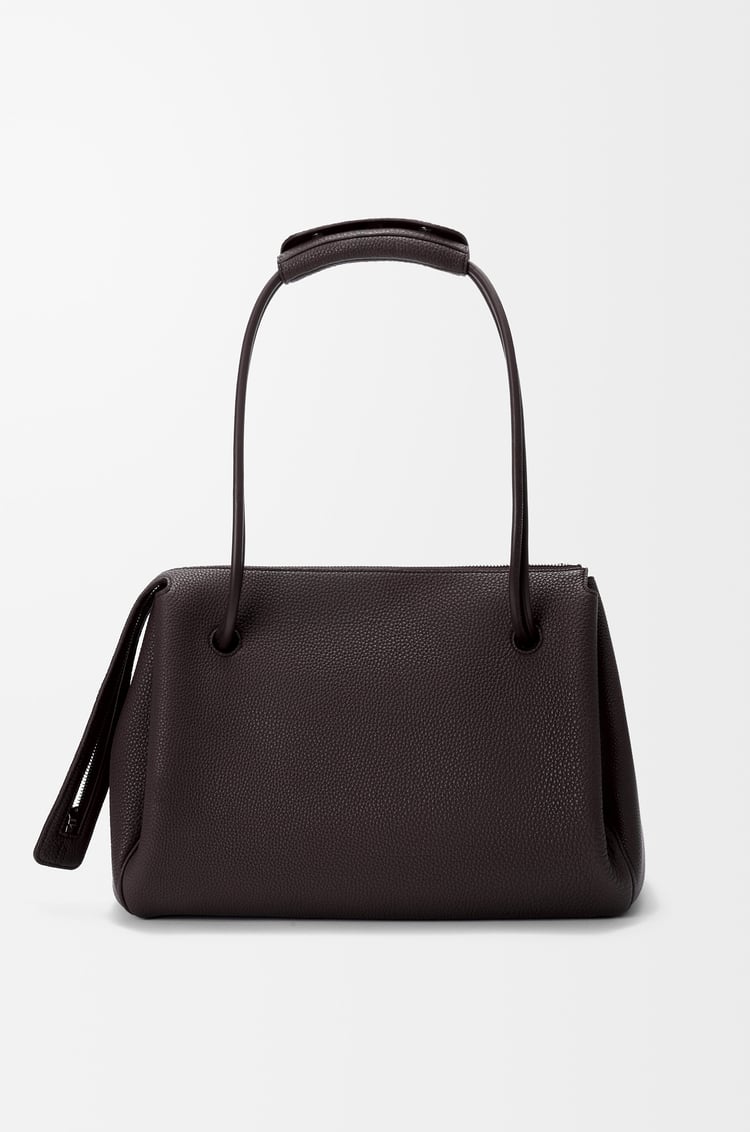LOEWE Large Madrid bag in supple grained calfskin Dark Ebony