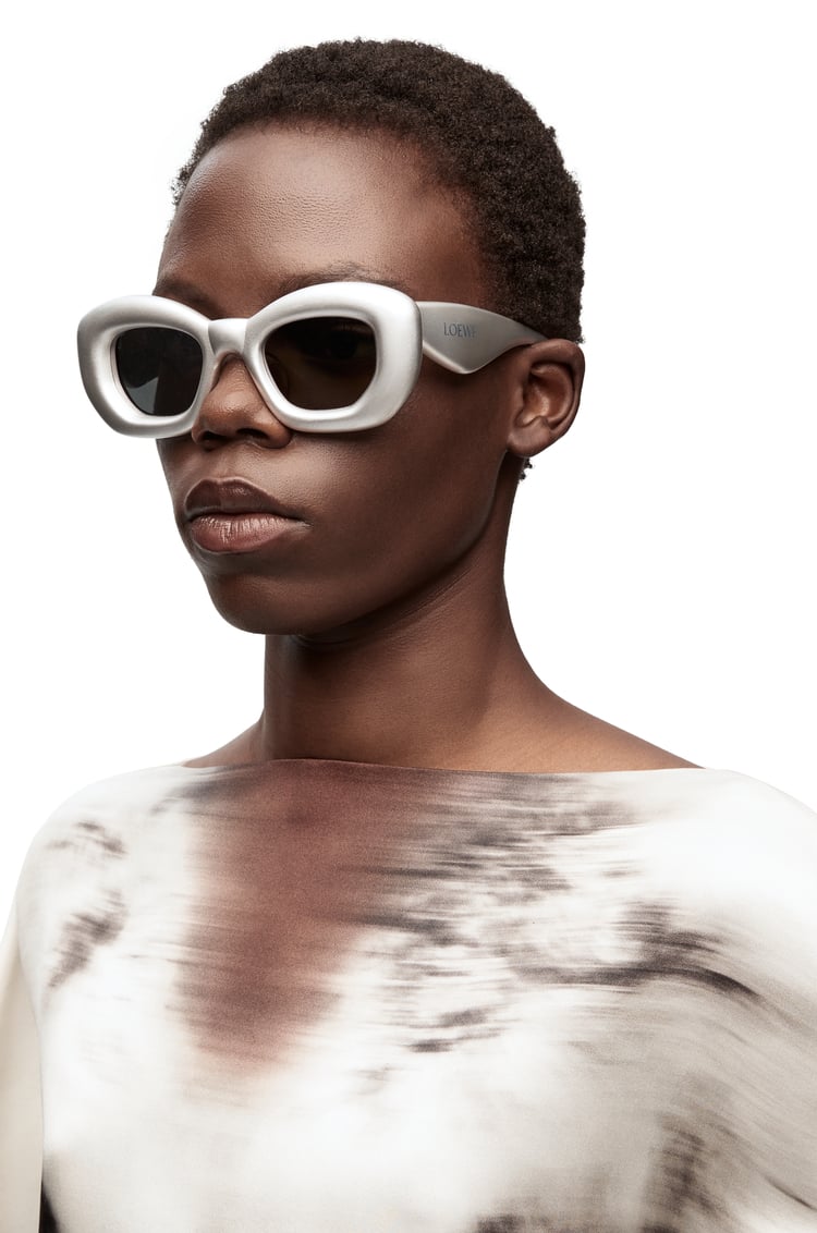 LOEWE Inflated butterfly sunglasses in nylon Silver/Grey