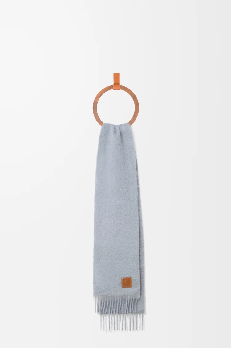 LOEWE スカーフ（モヘア＆ウール）​ ライトグレー