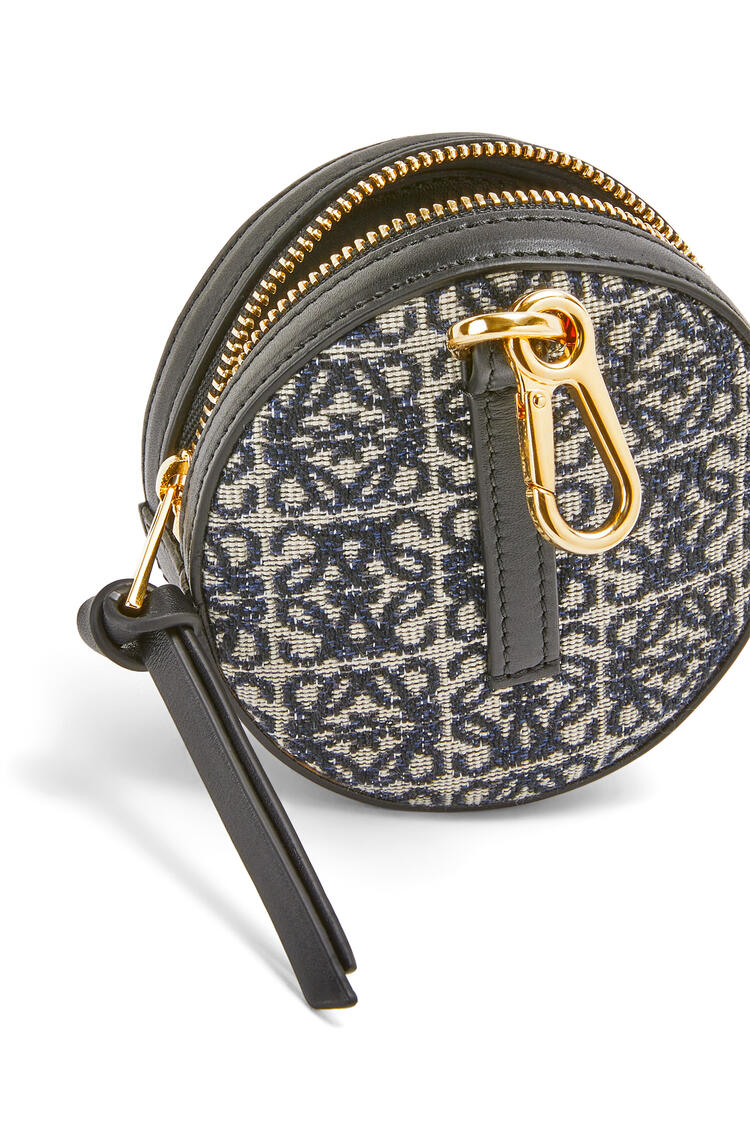 LOEWE Cookie Pouch in Anagram jacquard and calfskin Navy/Black pdp_rd