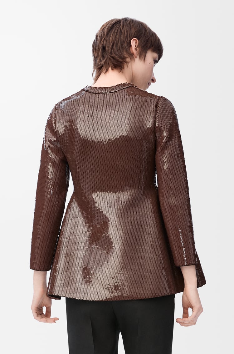 LOEWE Top in viscose blend Brown