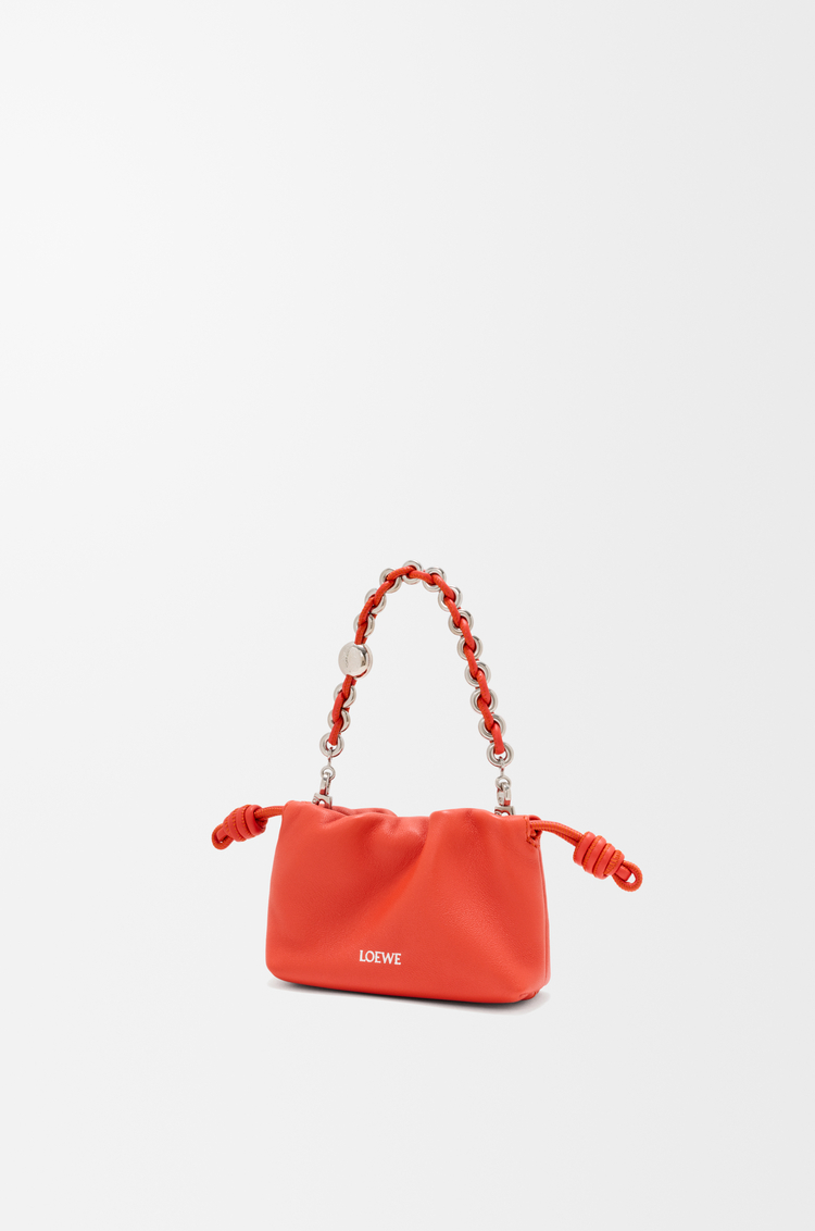 LOEWE 나노 플라멩코 펄스 - 멜로우 나파 램스킨 선라이즈 오렌지
