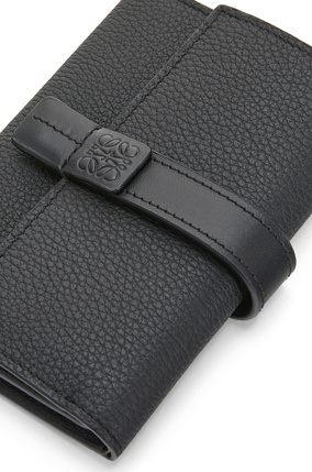 LOEWE Small vertical wallet in soft grained calfskin Black plp_rd