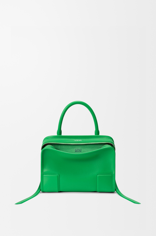 LOEWE Bolso Amazona 180 pequeño en piel de ternera suave Verde Trébol