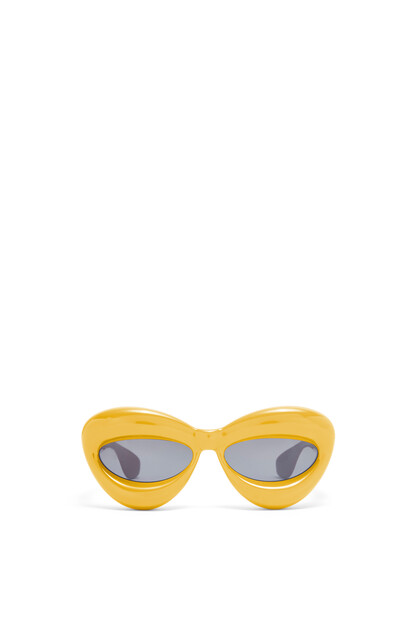 LOEWE Inflated cateye sunglasses in nylon Yellow plp_rd