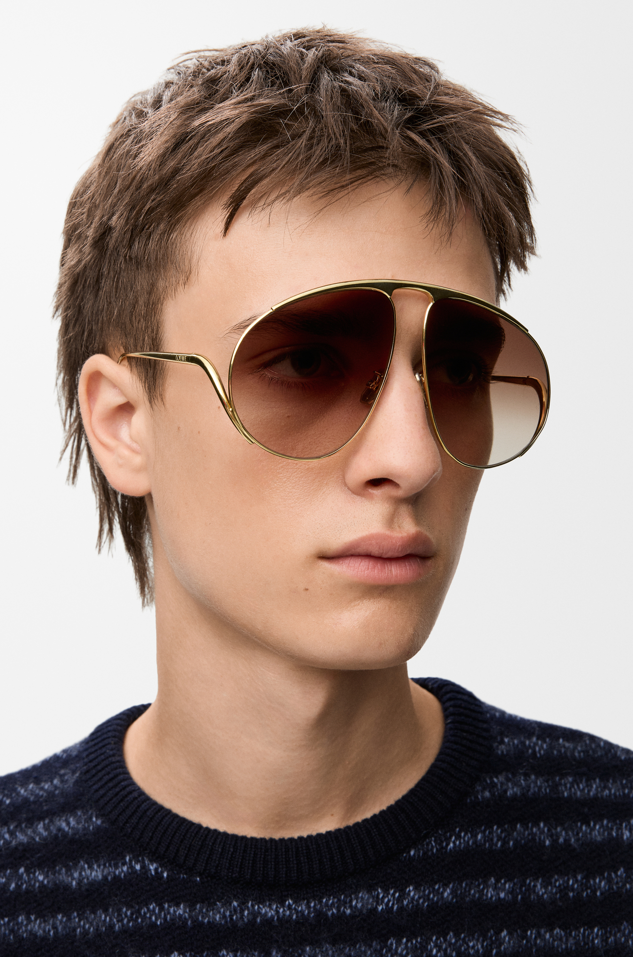 LOEWE Gafas de sol Hillock Marrón Degradado