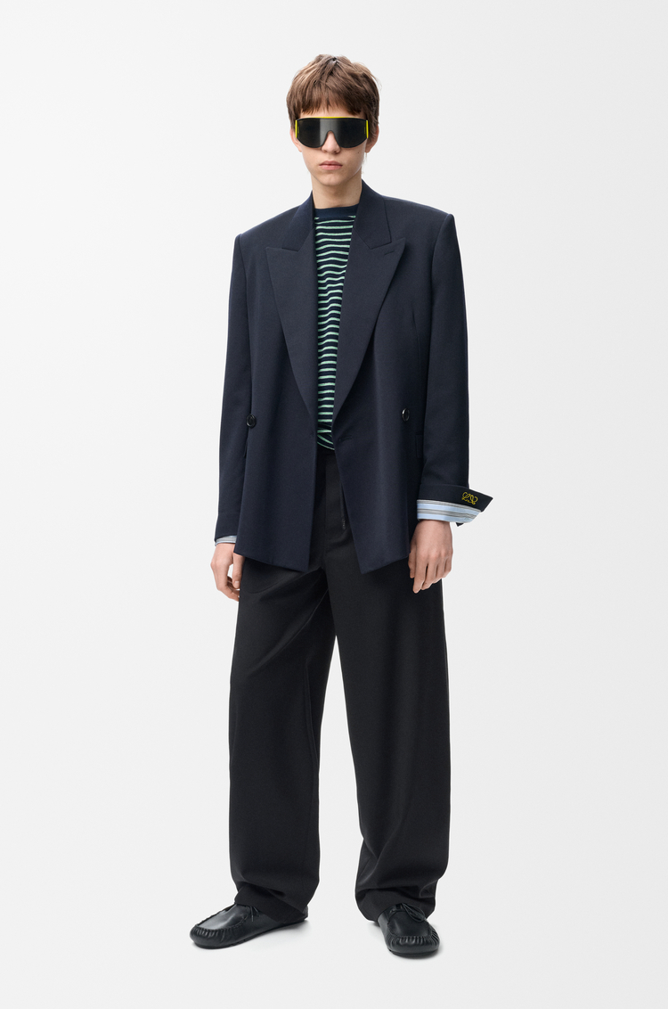LOEWE Drawstring trousers in wool Black