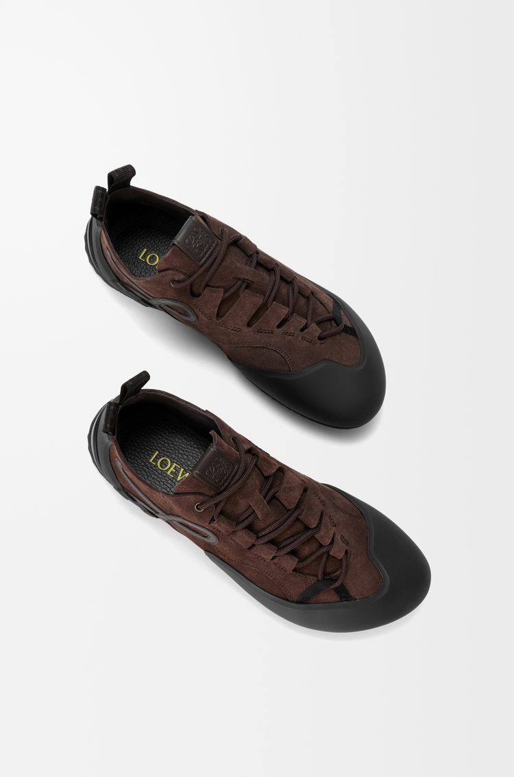LOEWE グリップ スニーカー（スエードカーフ） Dark Brown/Dark Brown