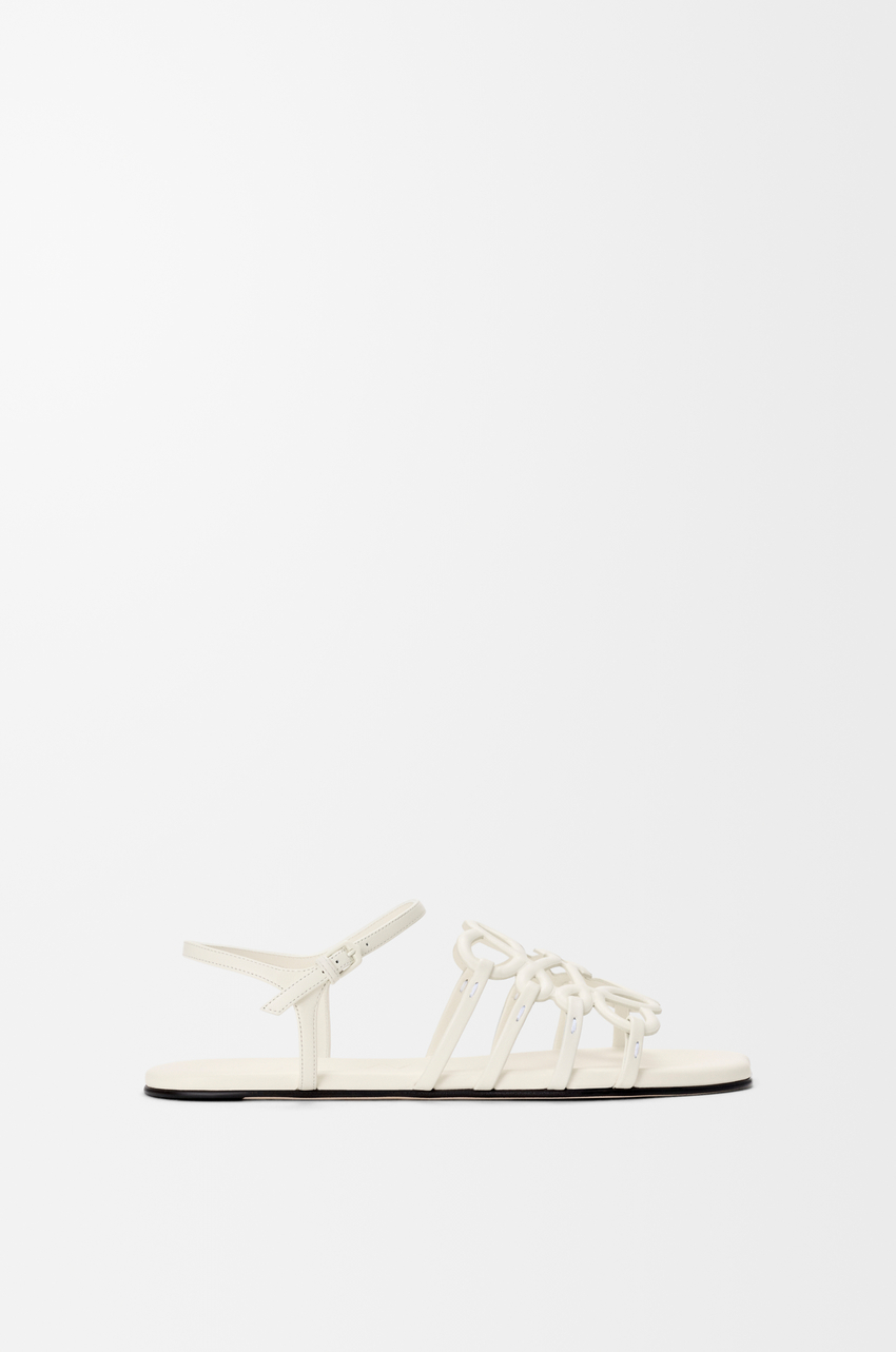 Petal Anagram sandal in calfskin