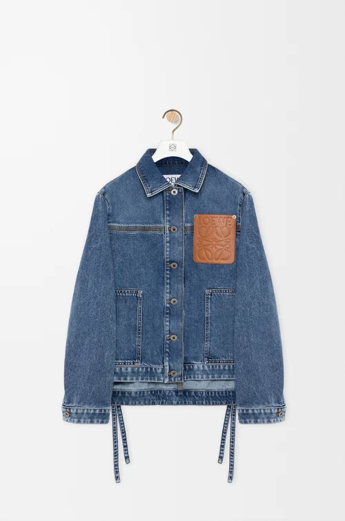 LOEWE Chaqueta Workwear en denim Azul Vaquero