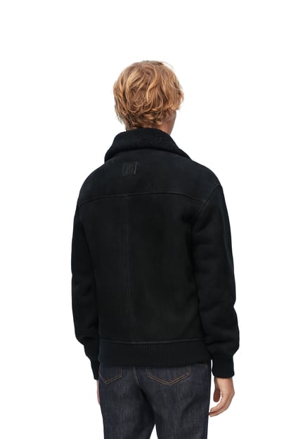 LOEWE Bomber jacket in shearling Black plp_rd