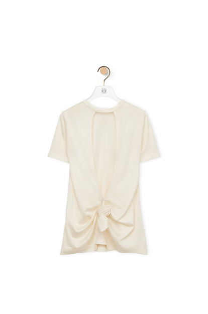 LOEWE Knot top in silk and viscose Off-white plp_rd