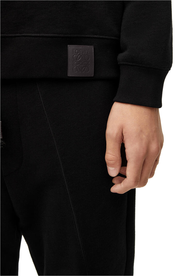 LOEWE Sudadera Puzzle en algodón con capucha Negro