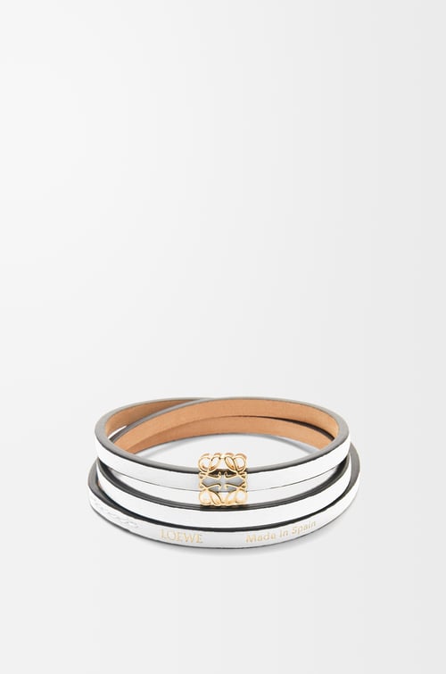LOEWE Brazalete en piel de ternera Blanco Suave plp_rd