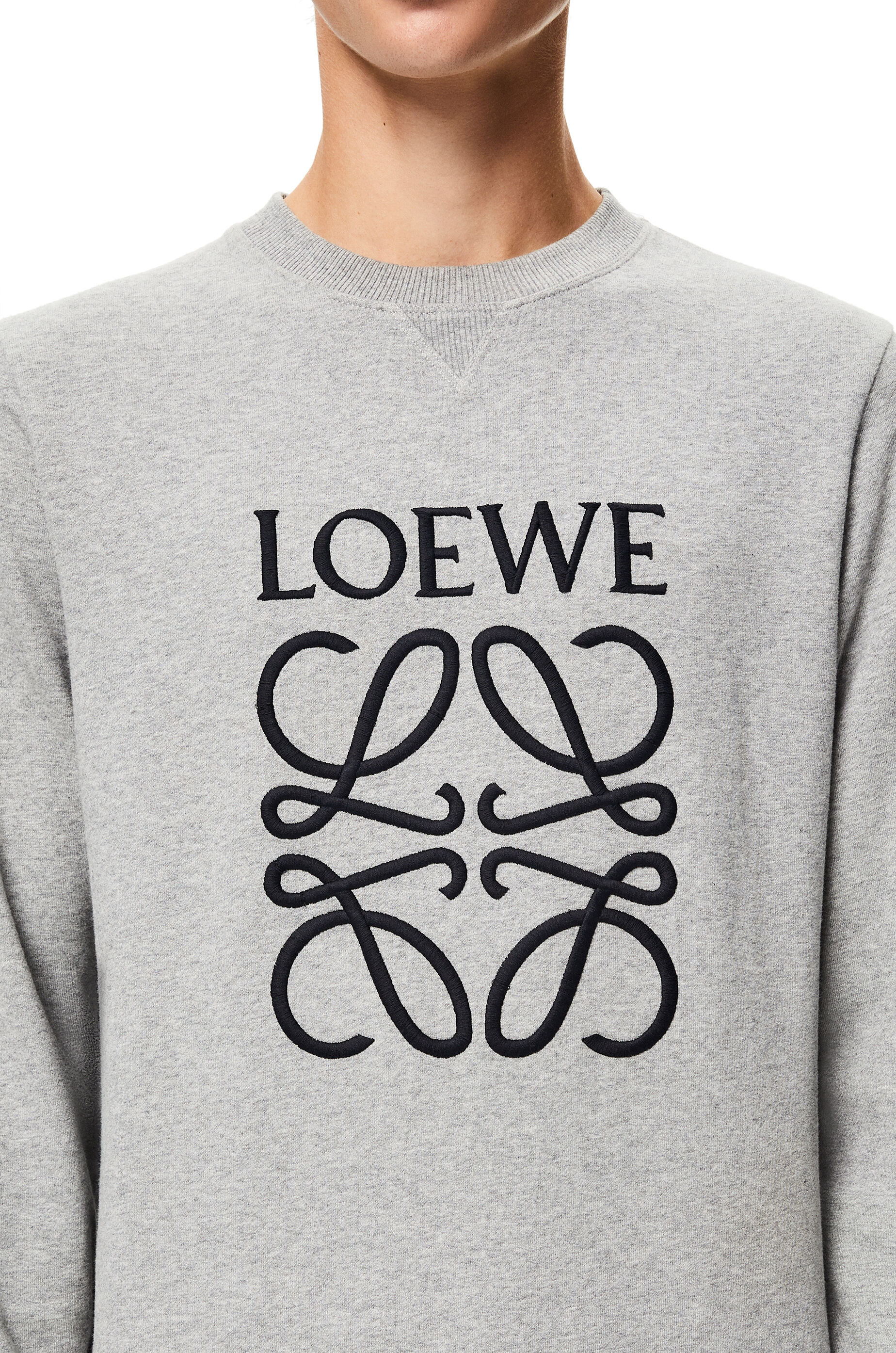 Anagram embroidered sweatshirt in cotton