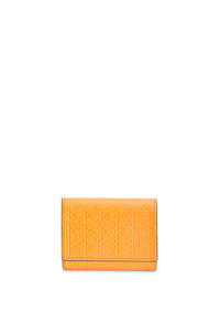 LOEWE Repeat trifold wallet in embossed calfskin Mandarin pdp_rd