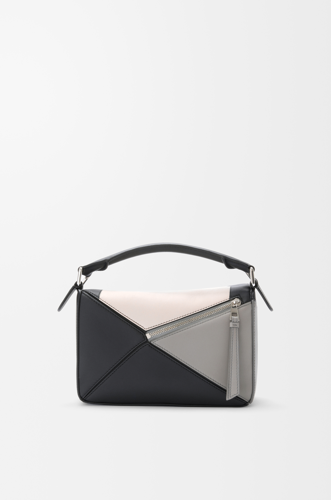LOEWE Small Puzzle bag in nappa calfskin Grey/Light Ghost