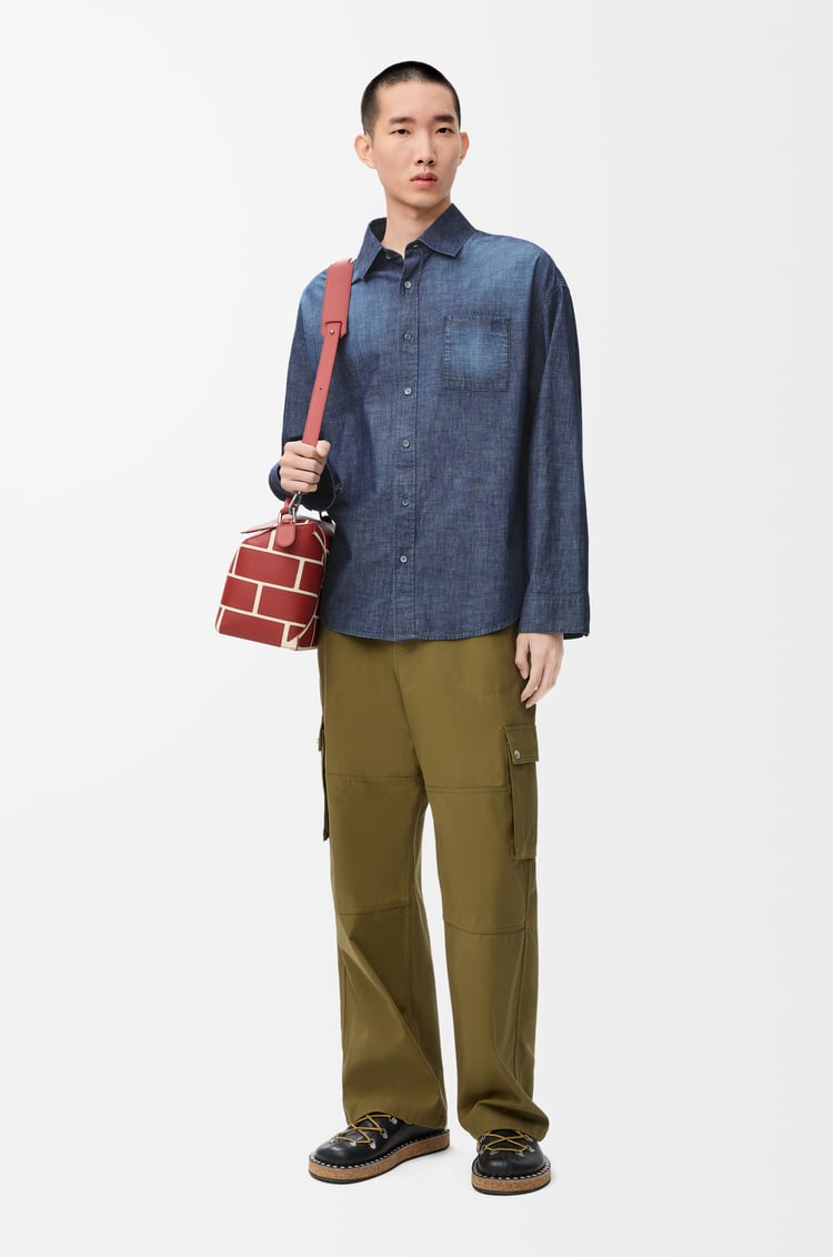 LOEWE Camisa en algodón Azul Lavado