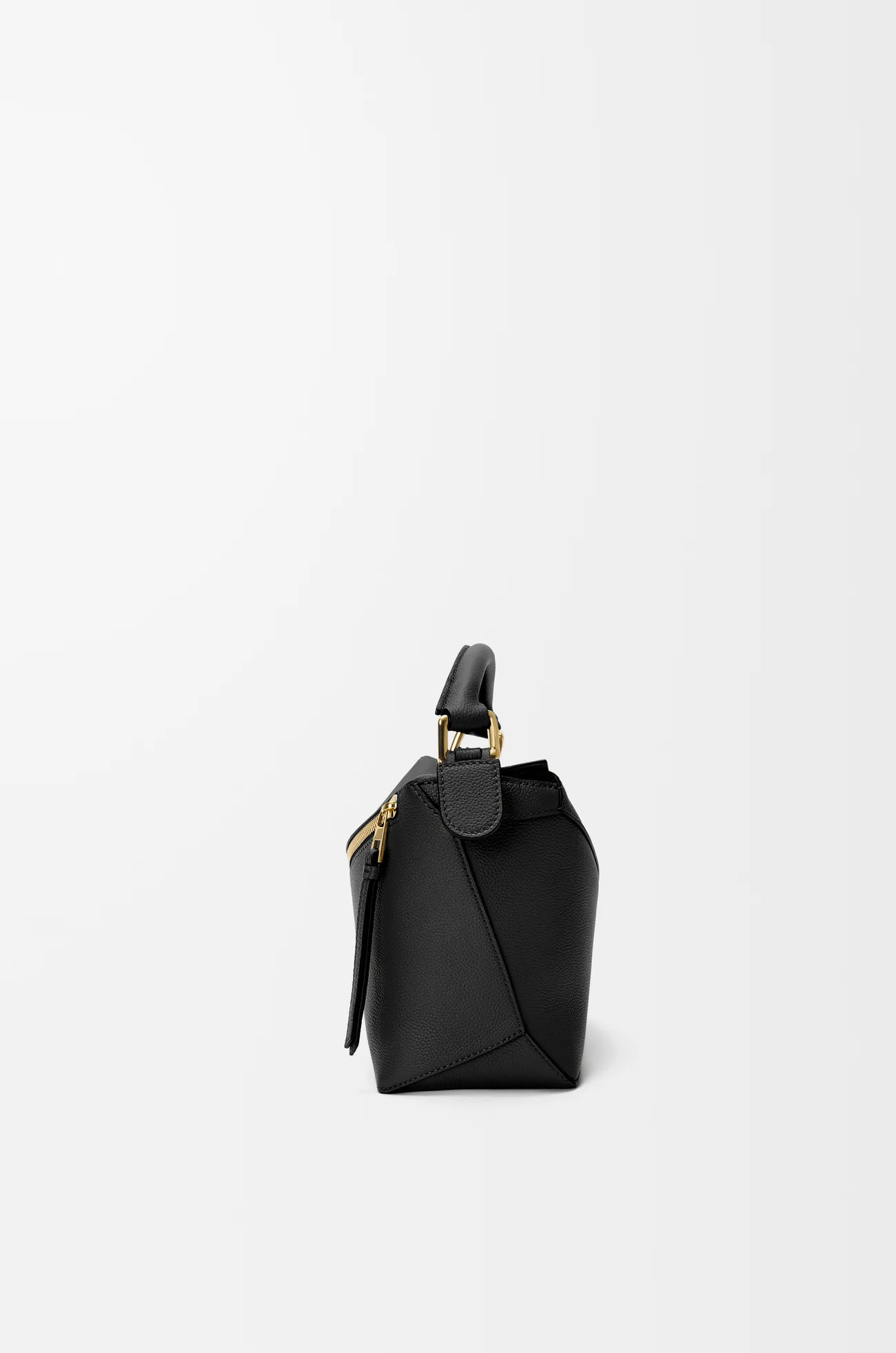 LOEWE Small Puzzle Edge bag in soft grained calfskin Black