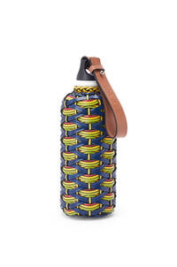 LOEWE Braided bottle in aluminium and calfskin Blue/Multicolor pdp_rd