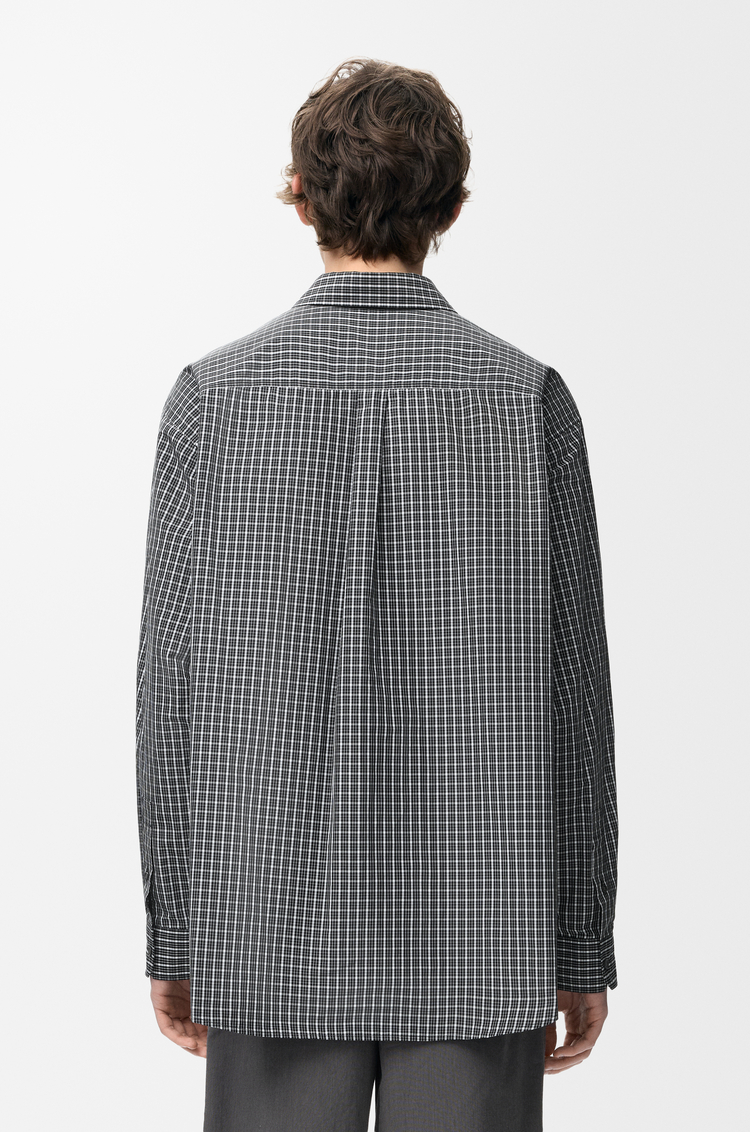 LOEWE Shirt in technical cotton Black/White