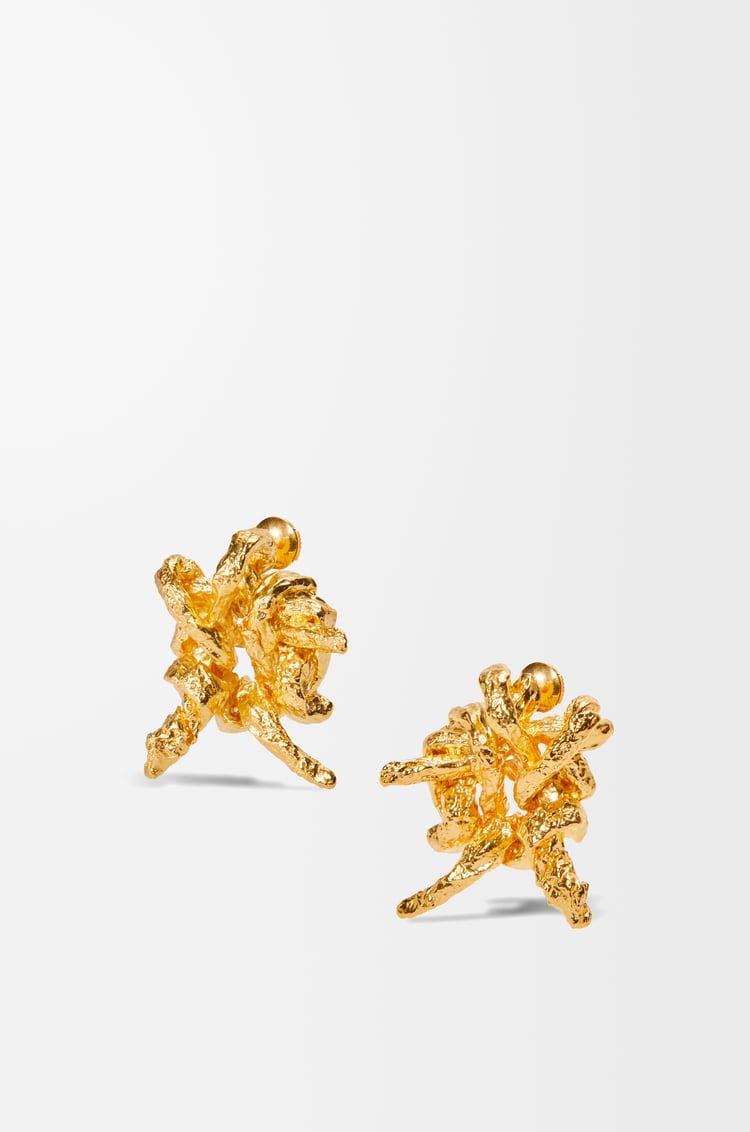 LOEWE Pendientes Tarantella en plata de ley Dorado