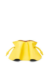 LOEWE Mini Flamenco petal clutch in nappa calfskin Lemon