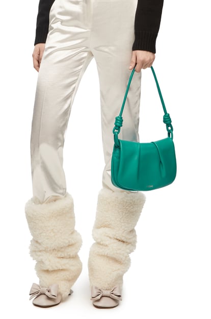 LOEWE Paseo satchel in shiny nappa calfskin Emerald Green plp_rd