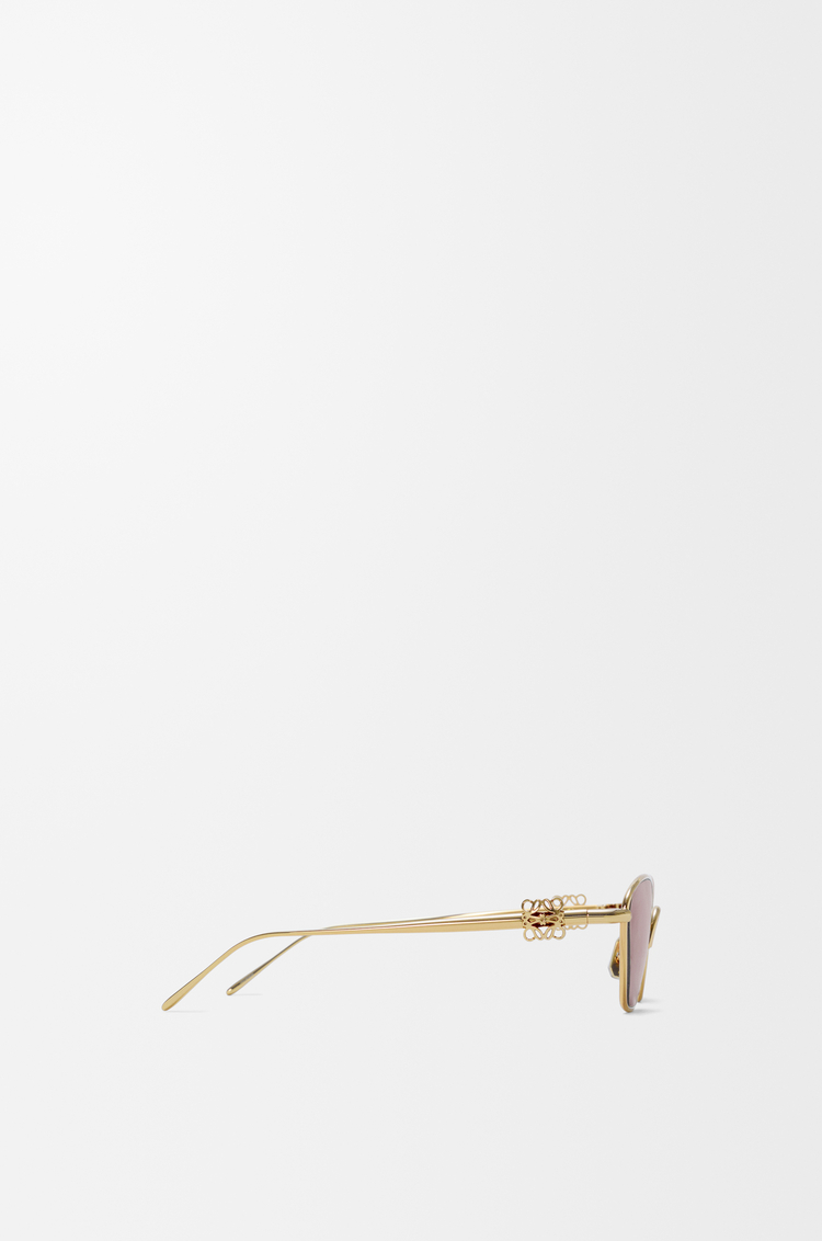 LOEWE Gafas de sol Anagram Bombé Hexagon Burdeos