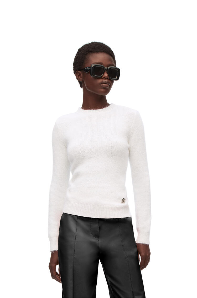 LOEWE Sparkle sweater in viscose Optic White