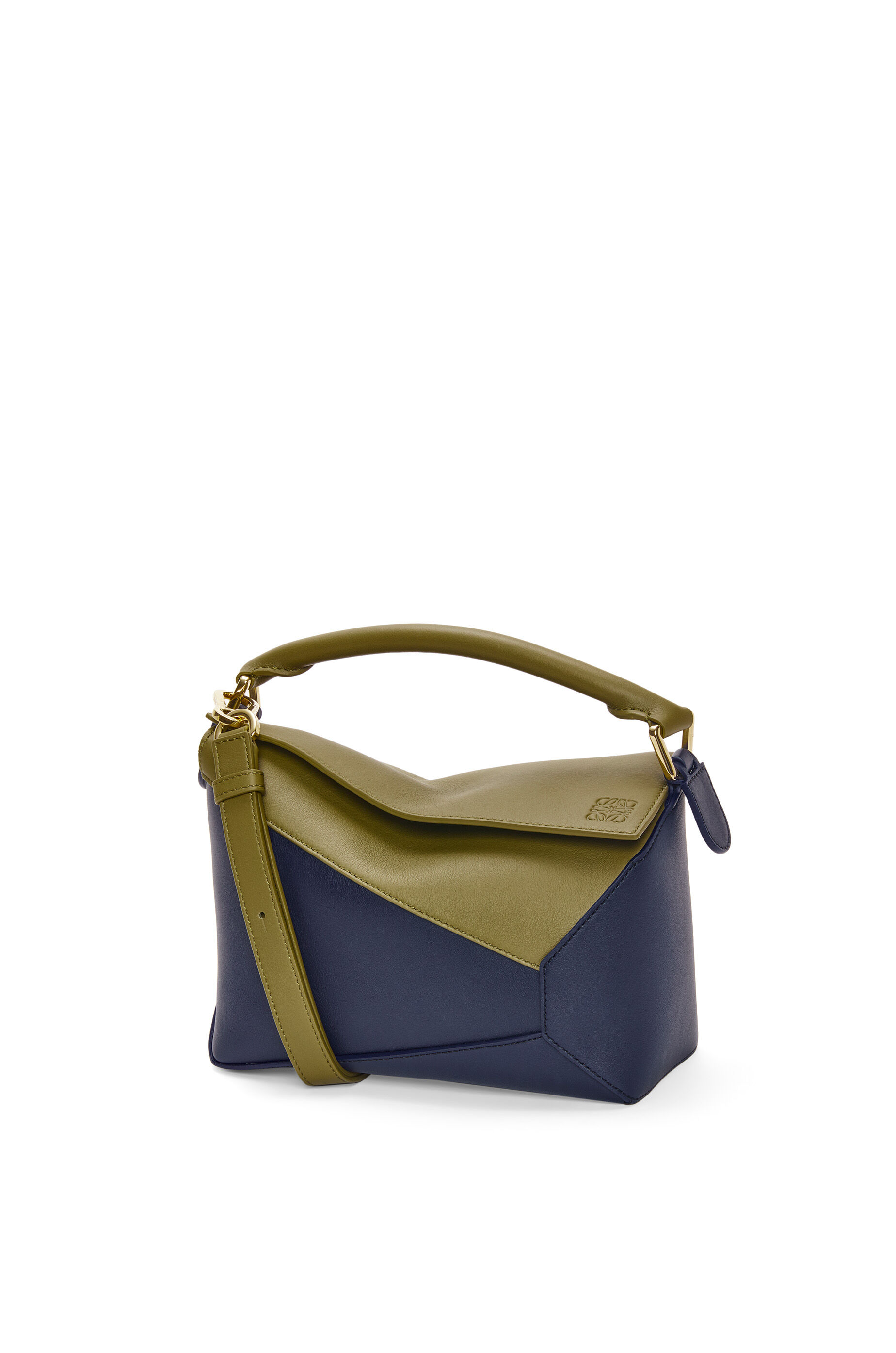 パズルバッグ スモール（クラシックカーフ） ウォームデザート/ブラック - LOEWE