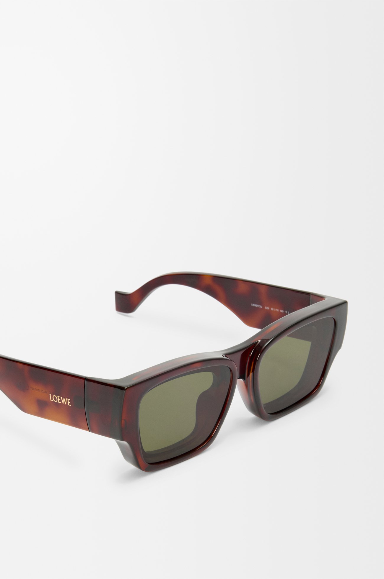 LOEWE Front lenses square sunglasses Havana