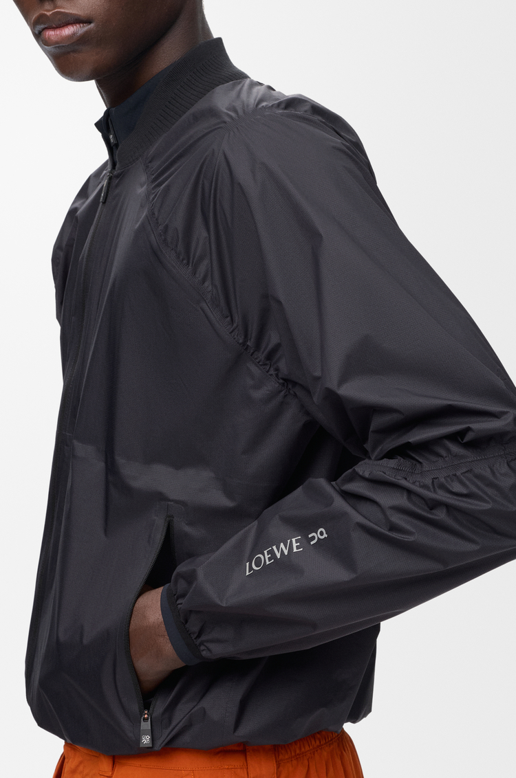 LOEWE Zip-up jacket in technical shell Black