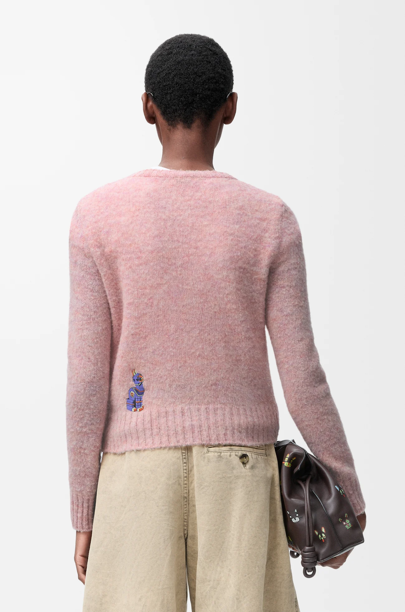 LOEWE Jersey en lana Rosa