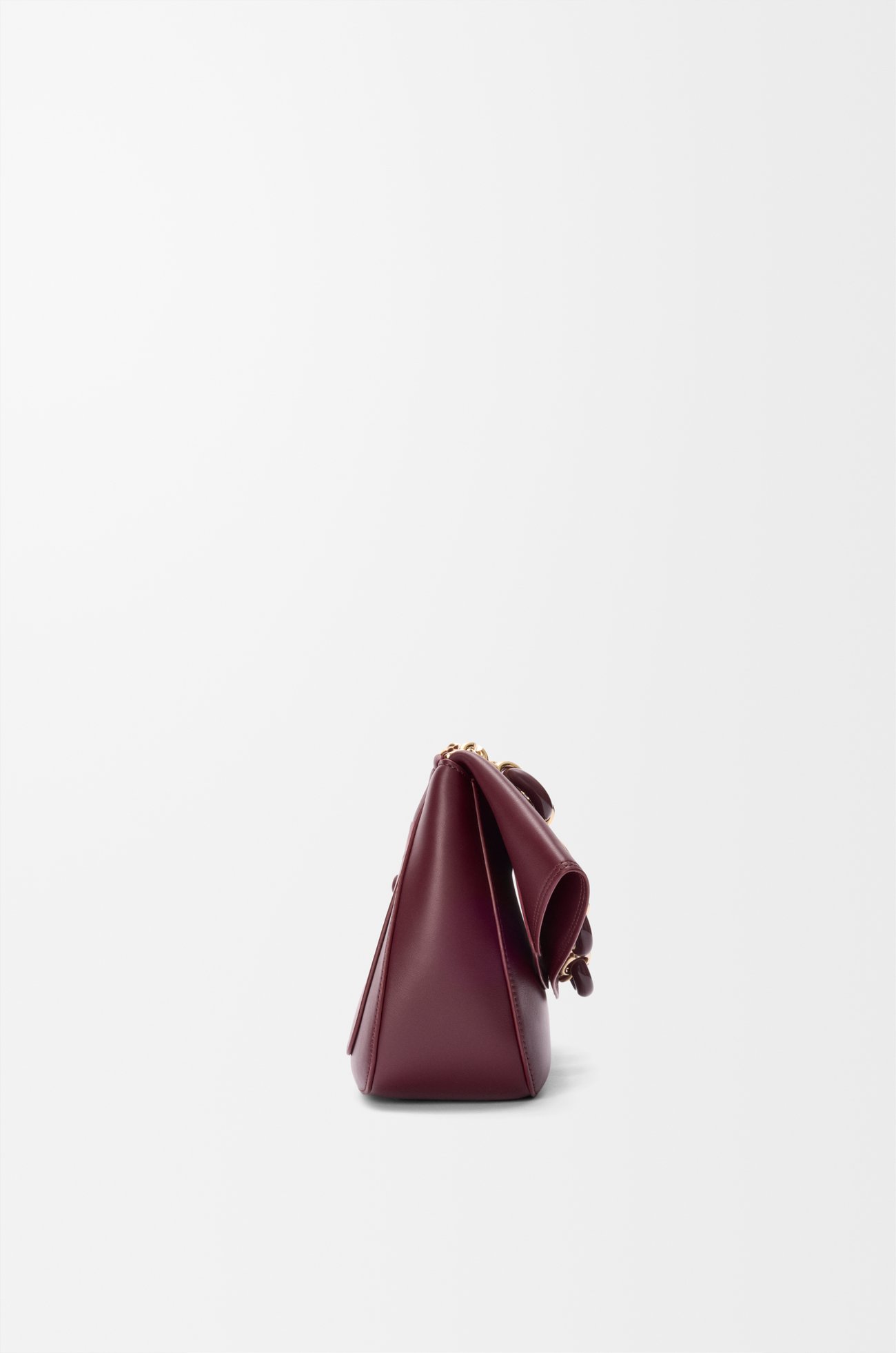 LOEWE Medium Ola bag in smooth calfskin Dark Burgundy