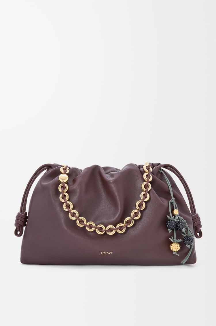 LOEWE Charm Berry en piel de ternera Negro/Verde