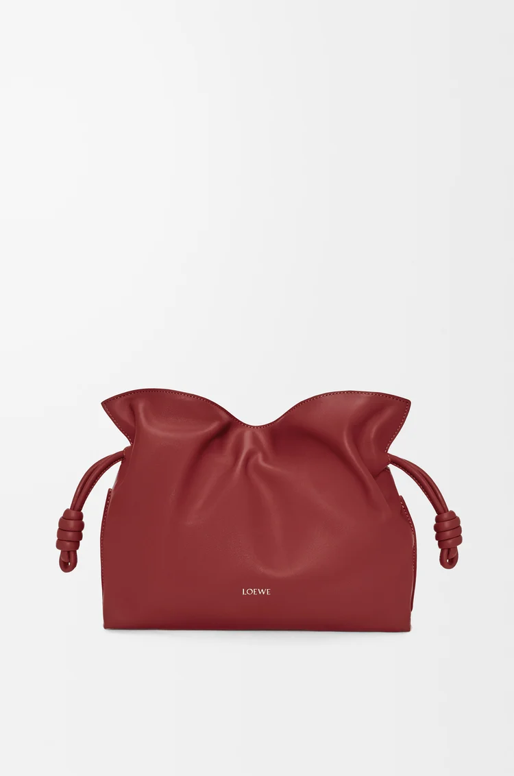 LOEWE フラメンコクラッチ ミディアム（ナパカーフ） バーントレッド