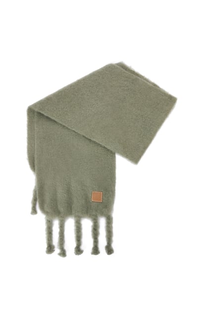 LOEWE Scarf in mohair and wool Dusty Olive plp_rd