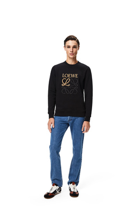 LOEWE LOEWE Anagram embroidered sweatshirt in cotton Black plp_rd