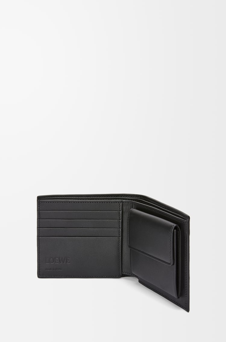 LOEWE Cartera con dos pliegues y monedero en piel de ternera Antracita