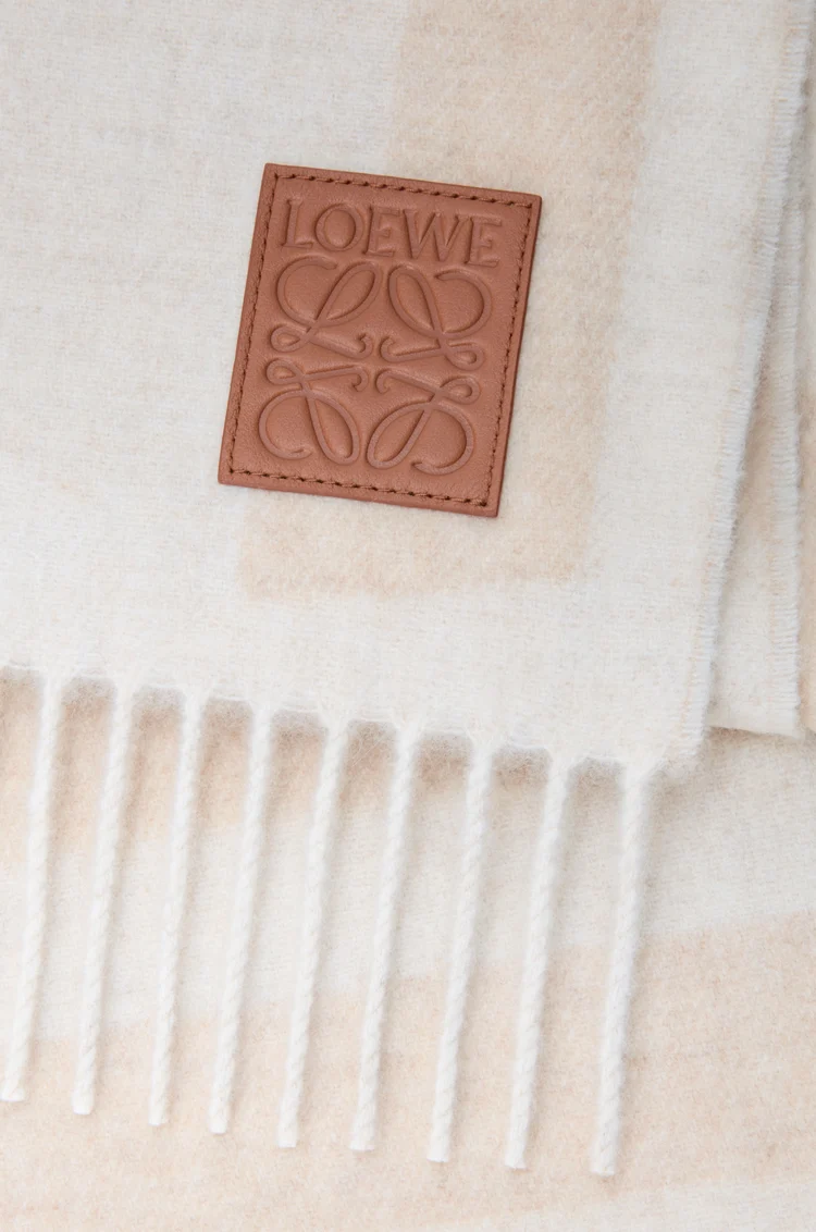 LOEWE Bufanda en cashmere Beige Claro/Beige