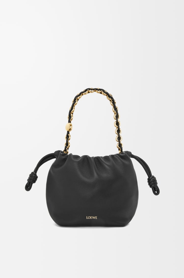LOEWE 迷你柔软纳帕羊皮革 Flamenco Purse 手袋 黑色