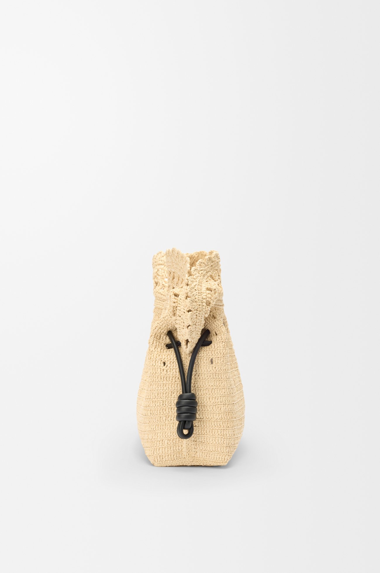 LOEWE Medium Flamenco clutch in raffia Natural