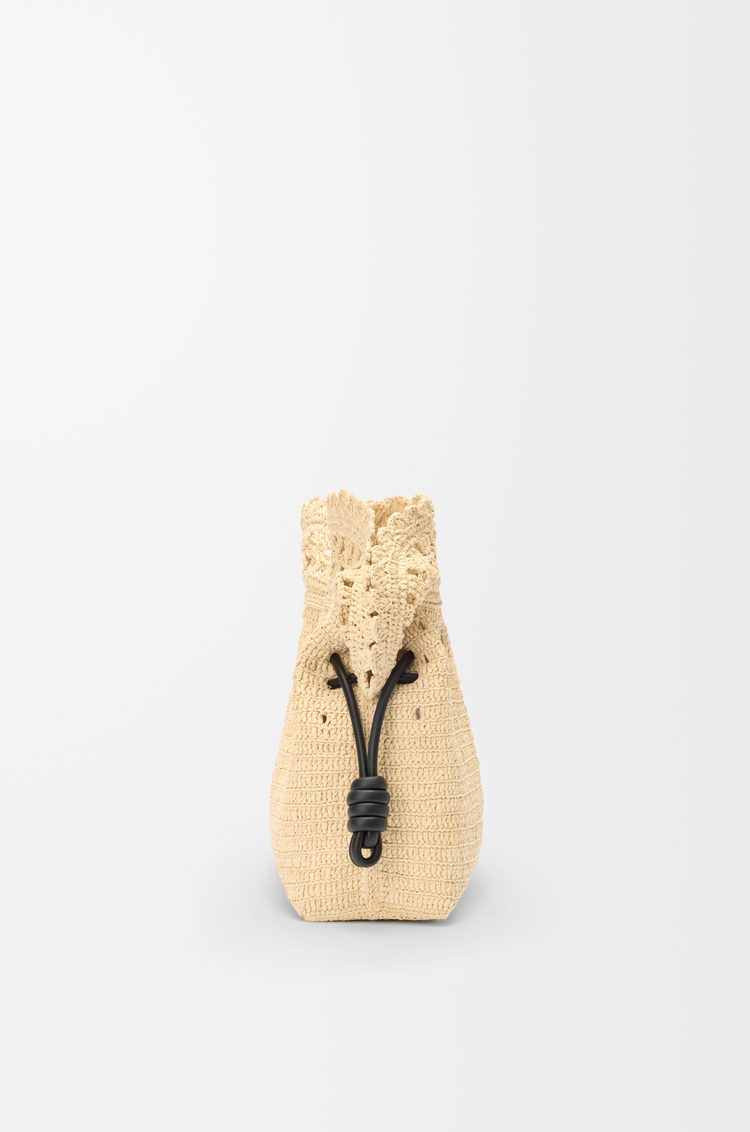 LOEWE Bolso Flamenco Clutch mediano en rafia Natural
