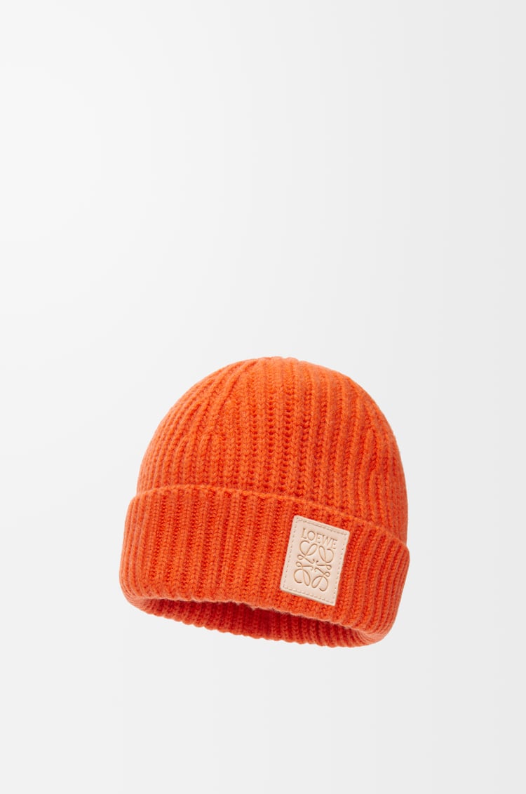 LOEWE Gorro en cashmere Naranja Vivo
