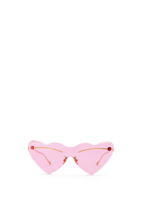 LOEWE Heart sunglasses in metal Pink plp_rd