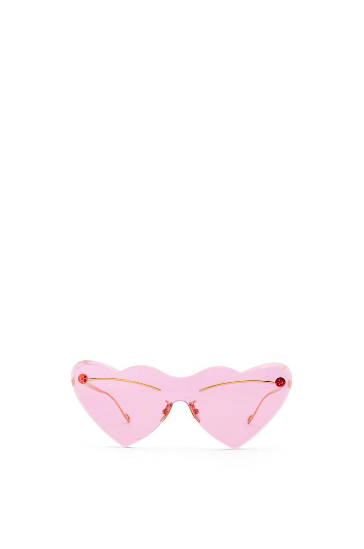 LOEWE Heart sunglasses in metal Pink pdp_rd