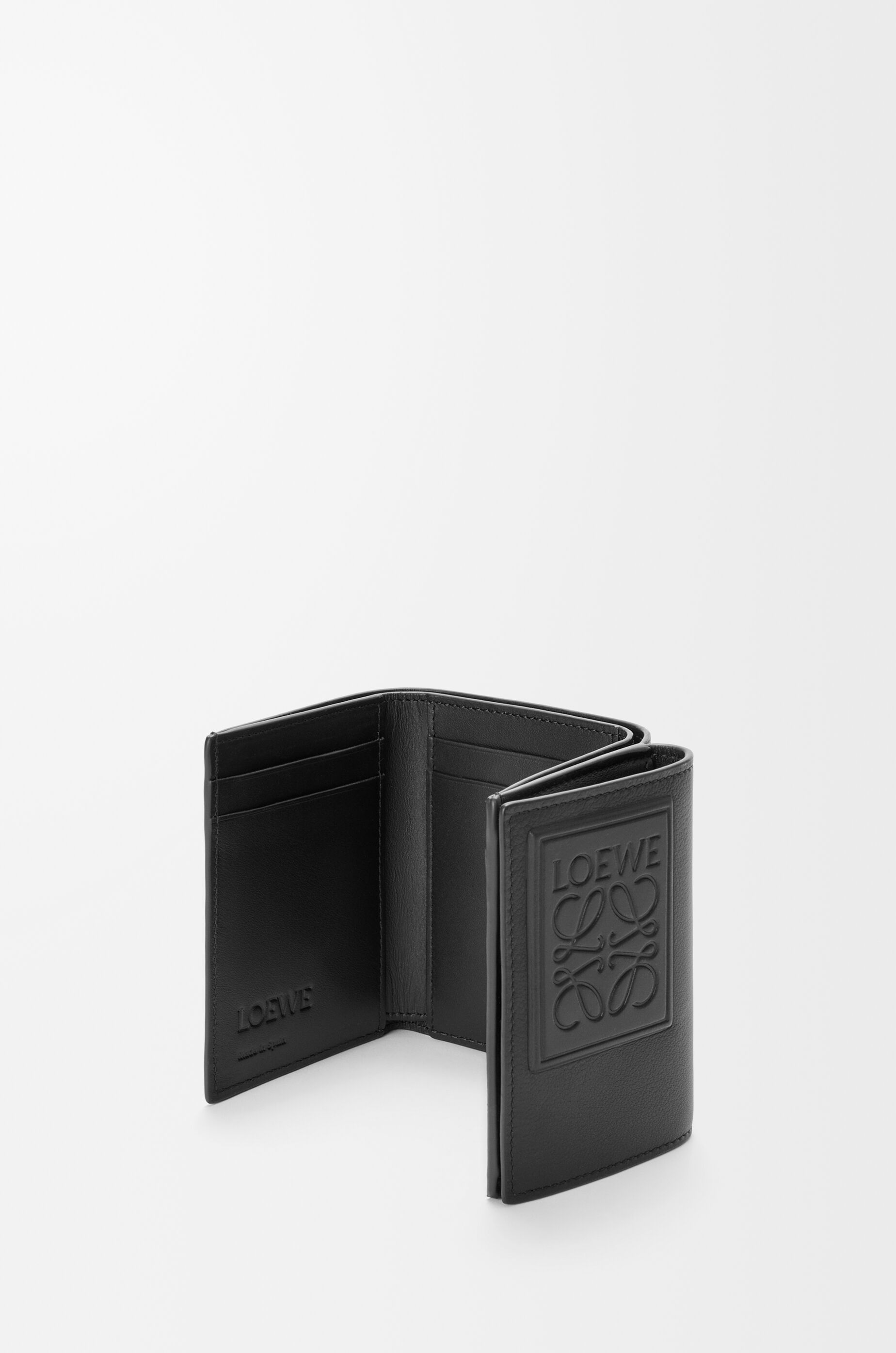 トライフォールド ウォレット（サテンカーフ） ブラック - LOEWE