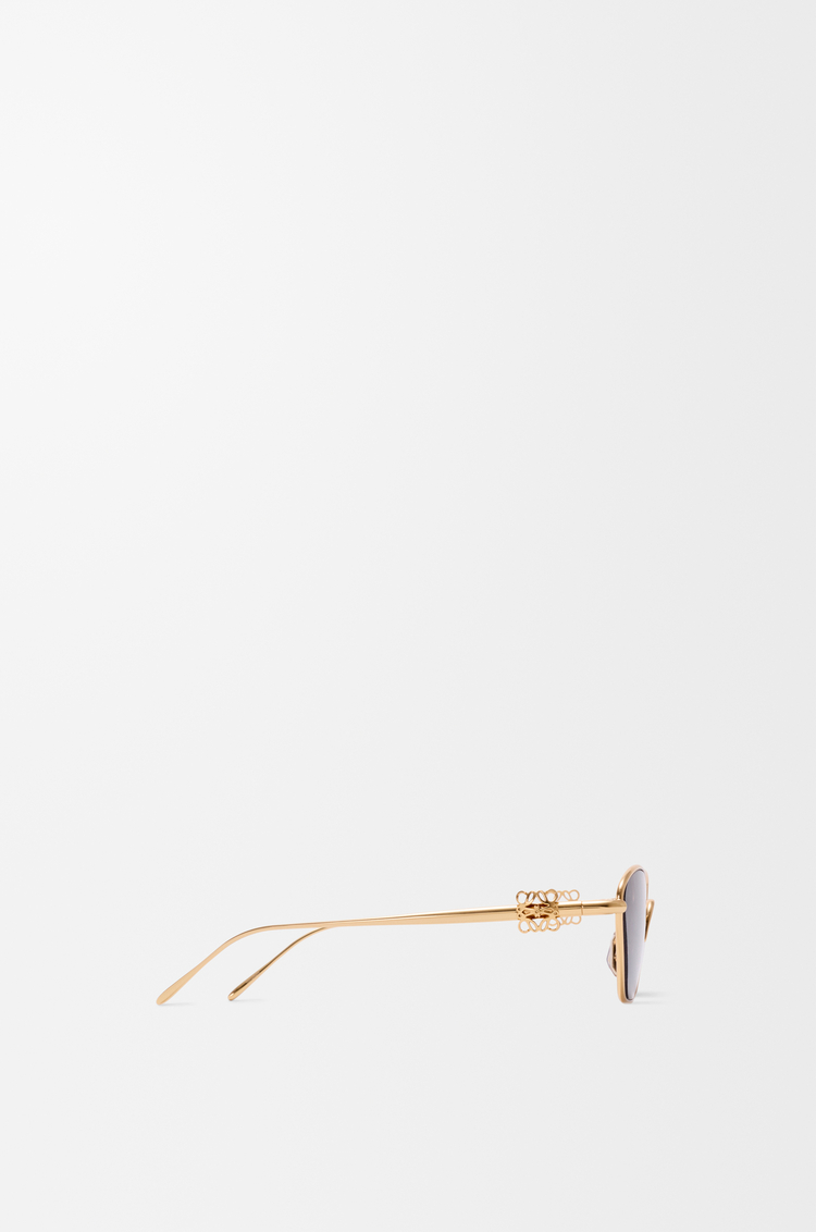 LOEWE Anagram Bombé Hexagon sunglasses Smoke Moka