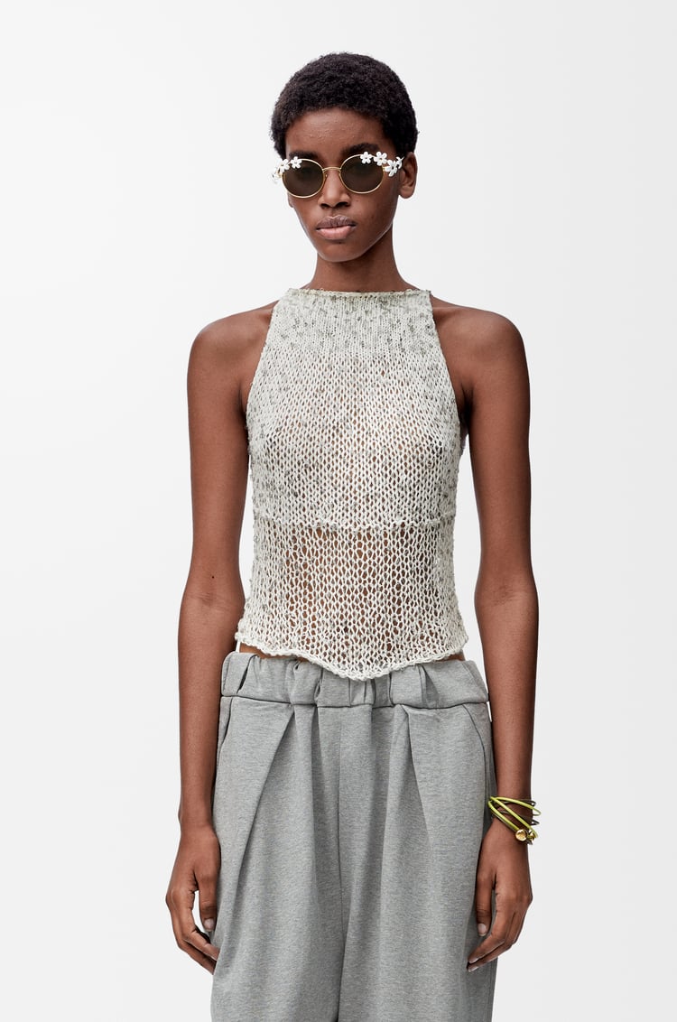 LOEWE Top in cotton blend White